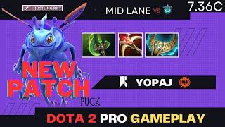 Yopaj - Puck Mid Killer vs Storm Spirit | Dota 2 Pro Gameplay - Full Game [Patch - 7.36c]
