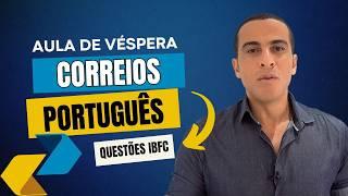 AULA DE VÉSPERA PORTUGUÊS - CONCURSO DOS CORREIOS