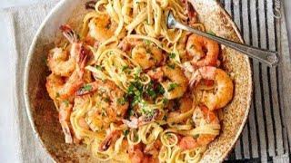 Makarona me karkaleca ne 15 min || Shrimp Pasta easy recipe