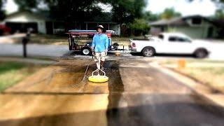 Super Dirty Driveway Cleaning Video!