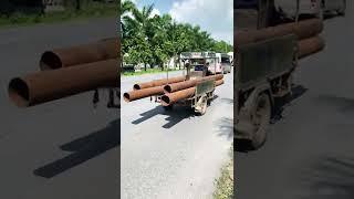 What is it??!  Vietnamese homemade contraption with heavy load 