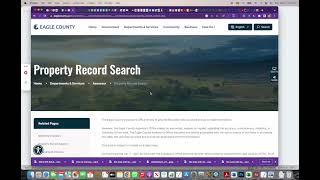 How to pull up our property tax record on The Eagle County Assessor website and locate the Tax Area