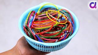 8 Superb Home Decor Ideas Out Of Waste Old Bangles | @Artkala