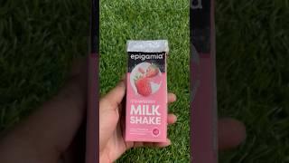 Strawberry MilkShake + Gems Ice Cream  #shortvideo #milkshake #icecream