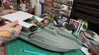 Pt2 Making a GI Joe Classified Water Moccasin from a Fortnite boat! #gijoe #gijoeclassified #hasbro