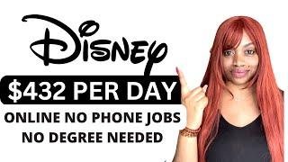 HIRING NOW! WORK FROM HOME REMOTE JOBS W/DISNEY! NO PHONE NO DEGREE ⬆️$432 A DAY! (low competition)