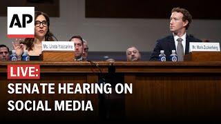 Senate hearing LIVE: Mark Zuckerberg, social media CEOs testify