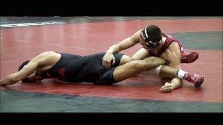 Hodges vs Blanton.   2 college wrestlers,  same weight, skills, moves, style.