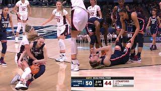 Paige Bueckers NEARLY Re-Injures Knee TWICE In The 4th Quarter During Final Four Win vs Stanford!