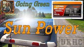 Solar Golf Cart Conversion Using An EnjoyBot Lithium 48 Volt 100 AH Battery