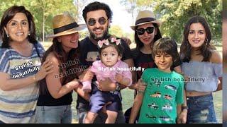 Kareena Alia Bhatt Karisma Kapoor Ranbir with baby raha kapoor italy vacation moments! Happy Family