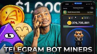 6 Telegram Crypto Bot Miners That Will Make You Upto $1,000 For FREE | make money online