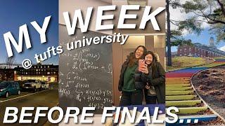 A WEEK @ TUFTS UNIVERSITY | COLLEGE VLOG BEFORE FINALS...