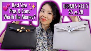 HERMES KELLY 25 vs 28 COMPARISON REVIEW Dimensions, Pros & Cons, Which is Better? 愛馬仕 Kelly 包包