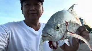 Anglers at Sugardock/ casting for atulai( big eye scad)!