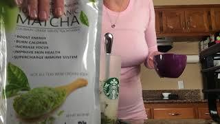 How to make Starbucks iced matcha green tea latte at home