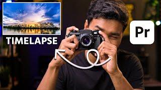 How to Create a Timelapse from PHOTOS in Premiere Pro