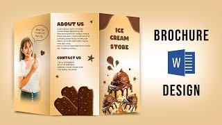 Brochure Design | Brochure design ideas | MS word tutorial