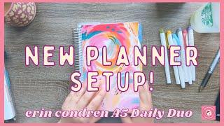 NEW planner move-in and setup // Erin Condren A5 daily duo