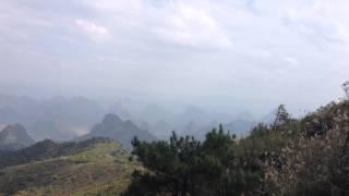 Yaoshan mountain - trash and mountain view