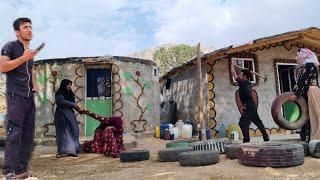 Demolition of Elham's house by Abbas to move the hut to the village