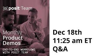 Workflow Demo Live Q&A - December 18th!