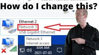 Rename Network Description