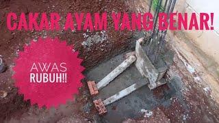 PONDASI CAKAR AYAM! Harus ada kakinya, jangan cuman cakarnya aja! Rumah dua lantai!