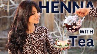 How I Color My Hair Naturally With Henna | Does Tea Mix With Henna?
