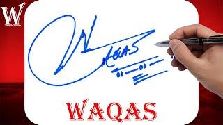 Waqas Name Signature Style | W Signature Style | Signature Style of My Name Waqas