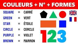 Lesson 2  Les Couleurs, Formes et Chiffres en Anglais  Colors, Shapes and Numbers in English 