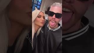 Kim Kardashian and Pete Davidson kissing on Instagram￼