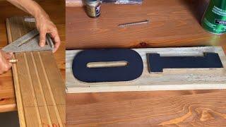 How to Make a Solar Powered Illuminated HOUSE NUMBER Sign DIY