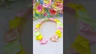 Handmade diy ribbon rose flowers #handmade #diy #flowers #craft #tutorial #diyflowers #gift #ribbon