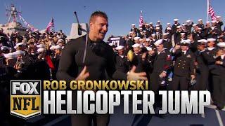 Rob Gronkowski jumps out of helicopter and goes swimming in the ocean | FOX NFL Sunday