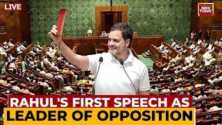 Rahul Gandhi LIVE: Rahul Gandhi's First Speech As Leader Of Opposition LIVE | Lok Sabha LIVE