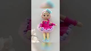 Какая кукла будет? Вязаная балерина #вязанаяигрушка #милота #handmade #toys #girl #look