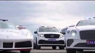 Luxury cars seized from criminal gangs were turned into traffic police vehicles in Turkey.