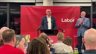 ACT Election: Andrew Barr gives victory speech as Labor clinches four more years in government