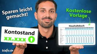 Finanzen im Griff, mehr Geld auf dem Konto dank gratis Haushaltsbuch!