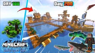 200 DAYS OF SURVIVAL IN ANTARCTIC OCEAN MINECRAFT - BUILDING A VILLAGE ON THE SEA