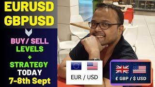 EURUSD Analysis TODAY 7-8 Sept | GBPUSD Analysis TODAY 7-8 Sept | EURUSD Strategy  | GBPUSD