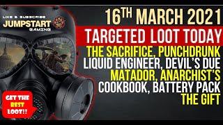 THE DIVISION 2 | NEW TARGETED LOOT TODAY | MARCH 16, 2021 | *MATADOR* | TU 12