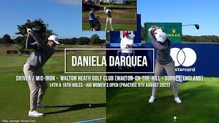 Daniela Darquea Golf Swing Driver/Mid-Iron, AIG Women's Open (Walton Heath Golf Club), August 2023.