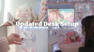 2024 cute desk setup/ gaming setup makeover  | Pinterest inspired, Ikea, minimalist + PC upgrade