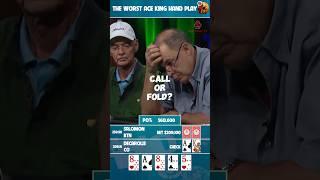 The worst Ace-King hand play  #poker #highstakespoker