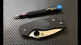 How to disassemble and maintain the Spyderco Sage 5 Lightweight Pocketknife