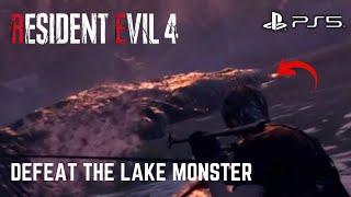 Resident Evil 4 - Defeat The Lake Monster