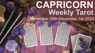 CAPRICORN WEEKLY TAROT  "AN EXCITING NEW PATH PRESENTS A BIG DECISION" November 25 - December 1 2024