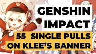 Genshin Impact - 55 single pulls, Klee Banner - Jinro Bognot